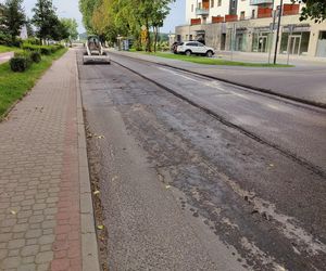 Trwa remont na Plażowej w Siedlcach