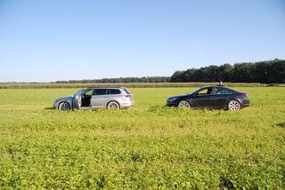 Gnał 118 km/h w terenie zabudowanym. Pościg za nim zakończył się w polu