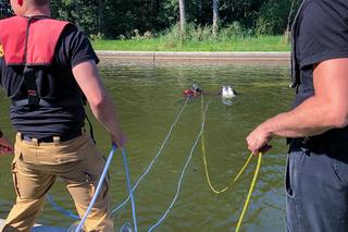 Auto zsunęło się do wody. Dramat na Kanale Grunwaldzkim