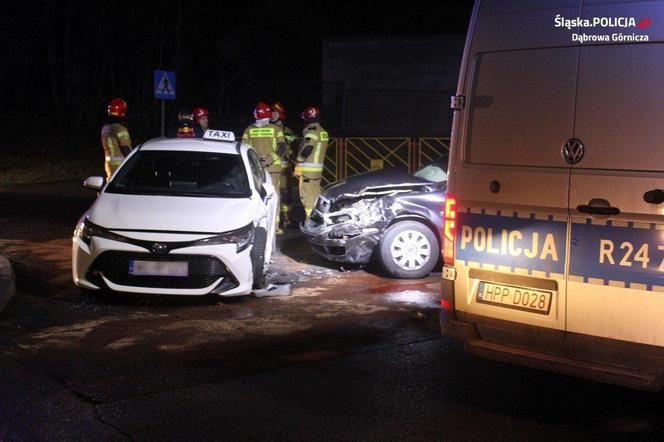 Dąbrowa Górnicza. Spowodował wypadek i uciekł z miejsca zdarzenia