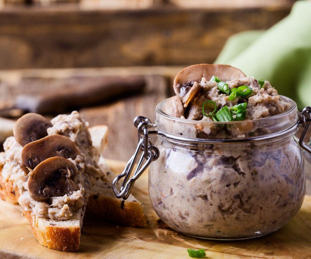 pasta ze smażonych pieczarek