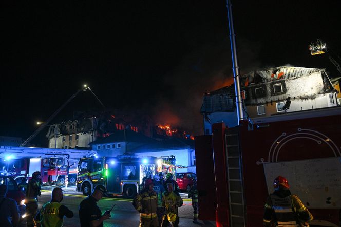 Pożar w Ząbkach.