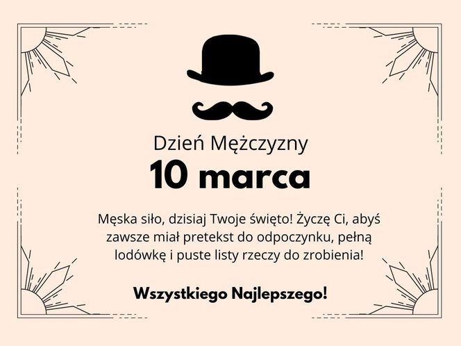 Dzień Mężczyzny - śmieszne życzenia i wierszyki