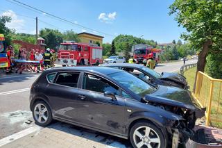 Czołowe zderzenie w Stykowie! Na miejscu Lotnicze Pogotowie Ratunkowe