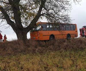 Wypadek autobusu szkolnego