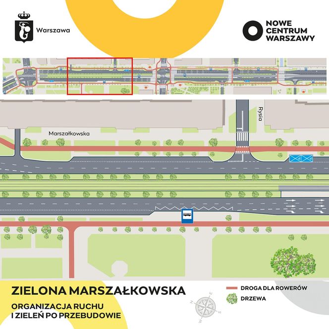 Marszałkowska w Warszawie zostanie zwężona. Tak wygląda przed przebudową 