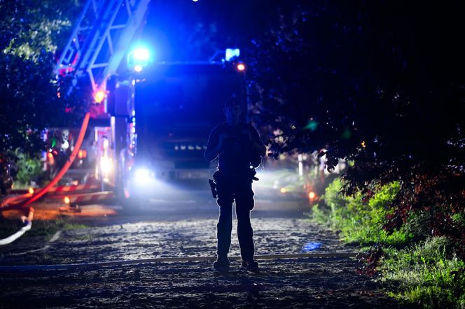 Pożar budynku przy ul. Krańcowej