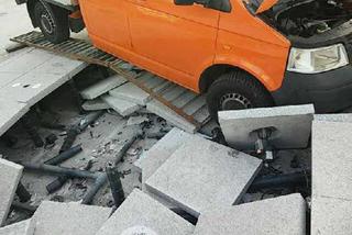 Rynek w Katowicach: Zapadły się płyty