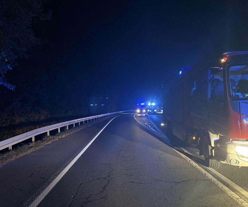 Czarna seria na drodze krajowej pod Wadowicami. Nie żyje pieszy potrącony przez ciężarówkę