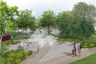 Stacja zieleń: projekt parku kieszonkowego na osiedlu Kamionek w Warszawie