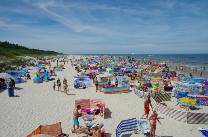 Parawany na plaży