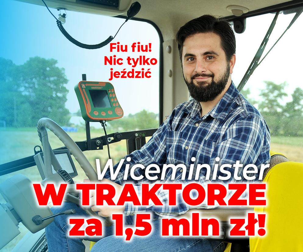 Wiceminister rolnictwa Norbert Kaczmarczyk pokazał swój drogocenny traktor. Maszyna kosztuje 1,5 mln zł!