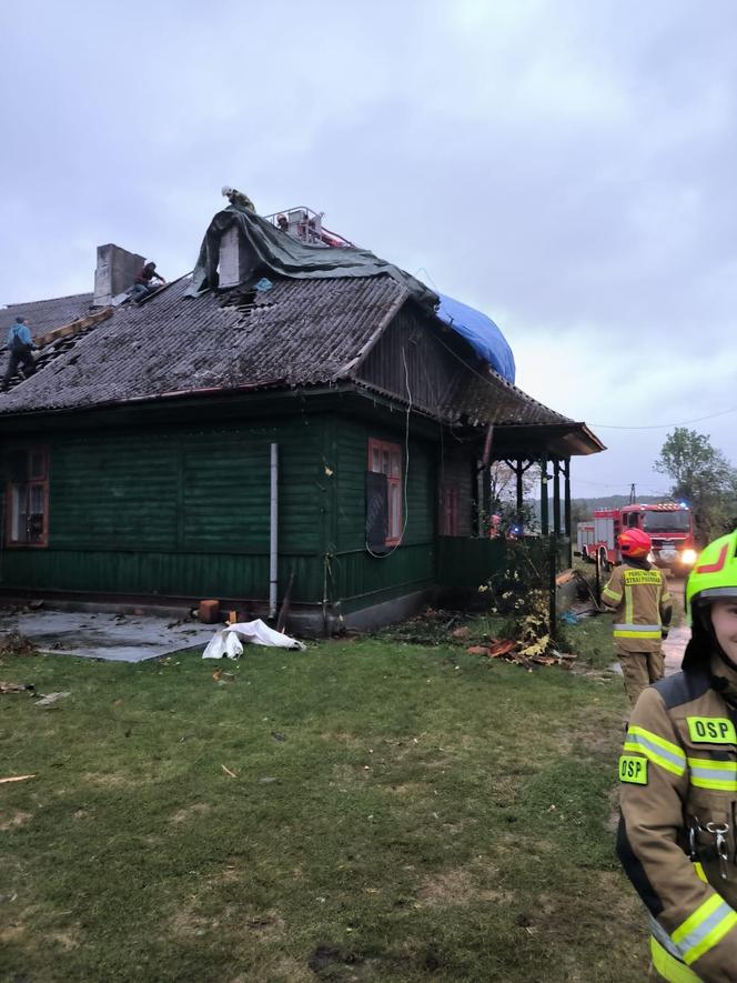 Trąba powietrzna w Łódzkiem. Zniszczenia w gminie Poświętne