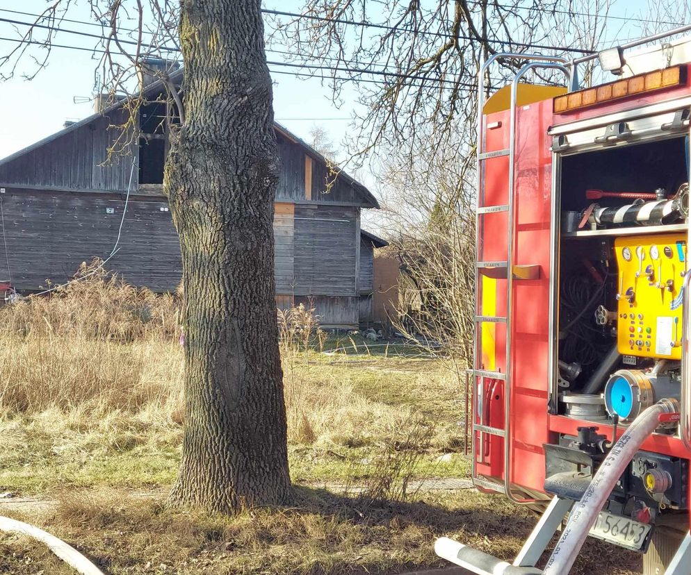 Pożar na osiedlu Bugaj w Starachowicach