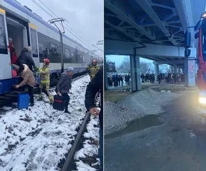  Dramat w pociągu PKP Intercity pod Kielcami. Do akcji w polu musieli wkroczyć strażacy