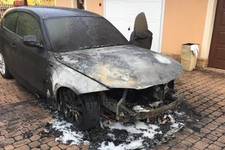 Pożar BMW 118d E81. Auto spłonęło na Podkarpaciu