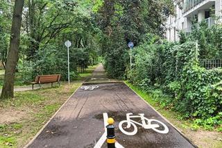 Najkrótsza ścieżka rowerowa w Warszawie.