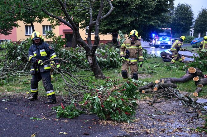  Skutki nawałnic na południu Polski.