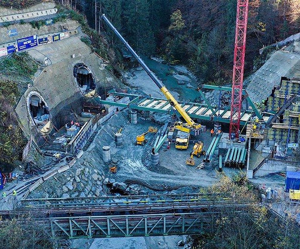 Budowa Tunelu Bazowego Brenner na granicy Austrii i Włoch