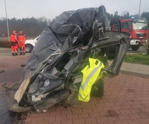 Tragiczny wypadek na autostradzie A1 w Dobieszowicach! Nie żyje młody kierowca [ZDJĘCIA]