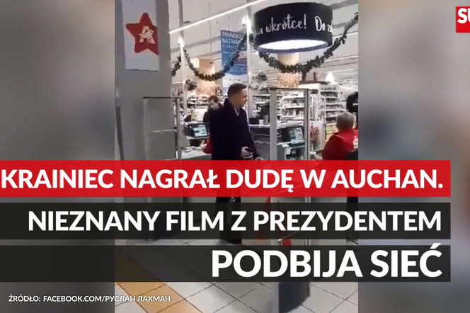 Andrzej Duda robił zakupy w krakowskim hipermarkecie