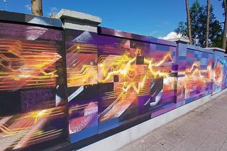 Nowy mural na Pogodnie