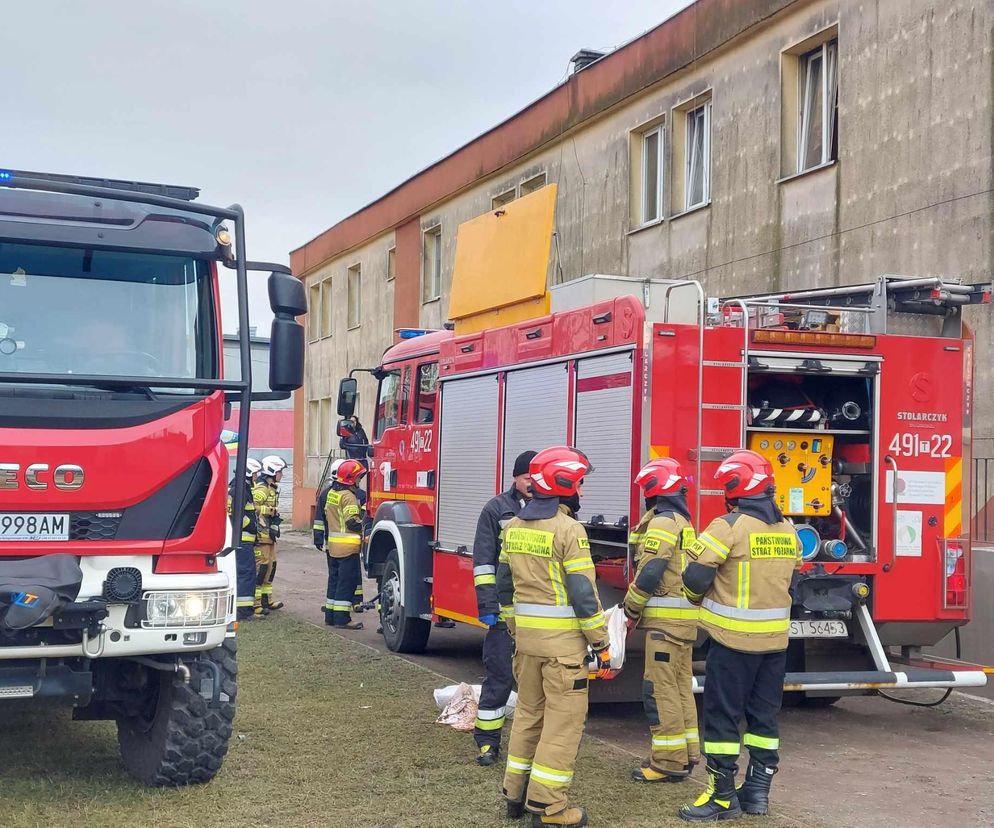 Pożar budynku socjalnego przy ulicy Leśnej w Starachowicach