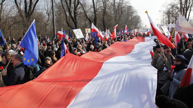 Marsz KOD w Warszawie, 27.02.2016