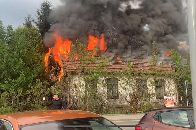 Pożar domu przy ul. Paderewskiego