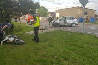 Wypadki z udziałem motocyklistów. Zdjęcia z materiałów policyjnych