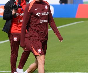 Robert Lewandowski nie wziął udziału w treningu Polaków przed meczem z Holandią