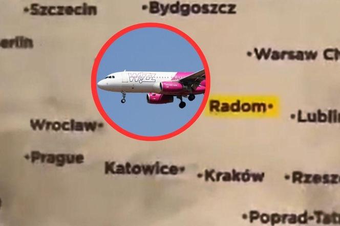 Mapa Europy według Wizz Air