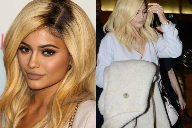 Kylie Jenner w blond włosach