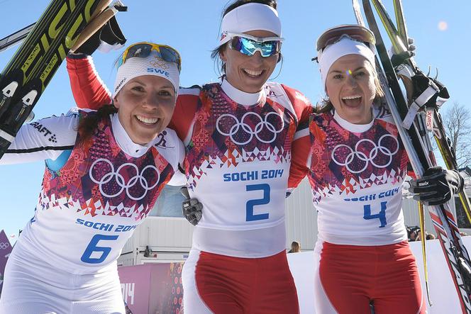 Soczi 2014. Biegi narciarskie - Marit Bjoergen, Charlotte Kalla, Heidi Weng