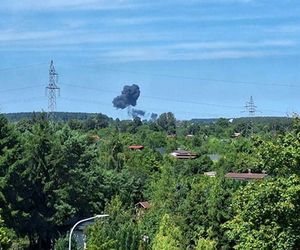 Na lotnisku rozbił się wojskowy samolot. Trwa akcja ratunkowa