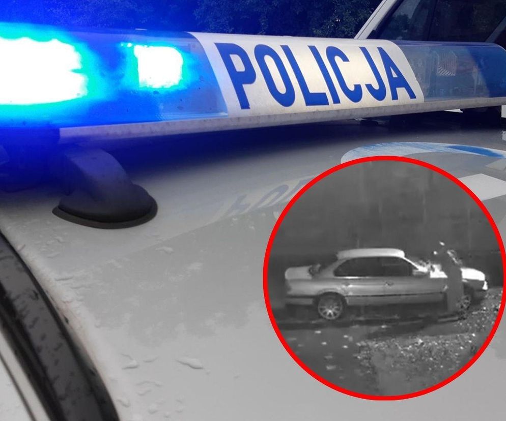 Podpalacz z Gliwic nagrany! Policja szuka sprawcy, który zniszczył BMW