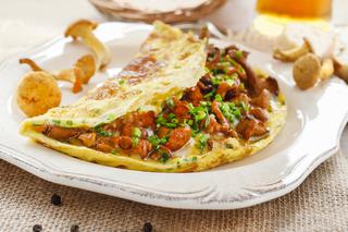 Omlet z kurkami: łatwy przepis