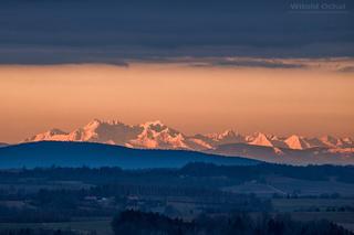 Piekne Tatry widziane z Podkarpacia