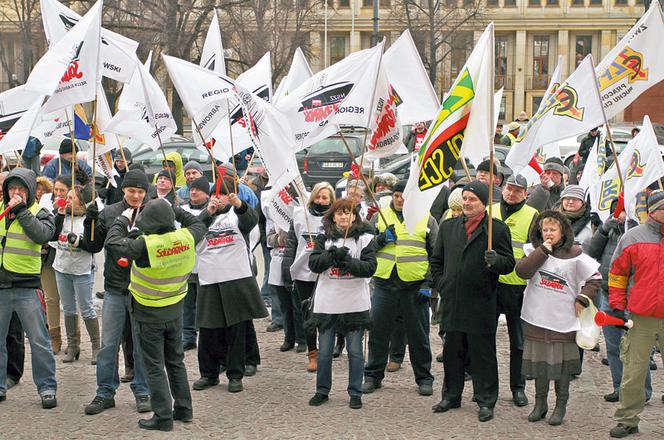 Związkowcy sparaliżowali Śląsk