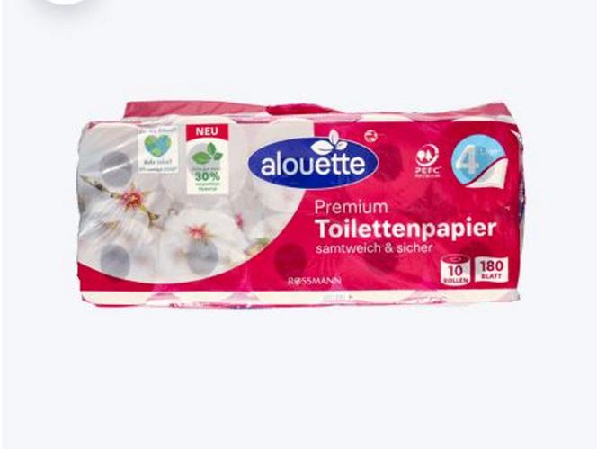 4-warstwowy papier toaletowy Alouette 10 rolek