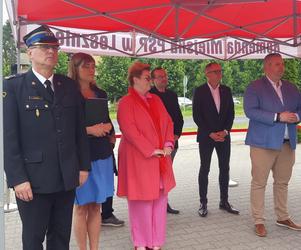 W komendzie PSP w Lesznie otwarto dziś salkę edukacyjną Płomyczek
