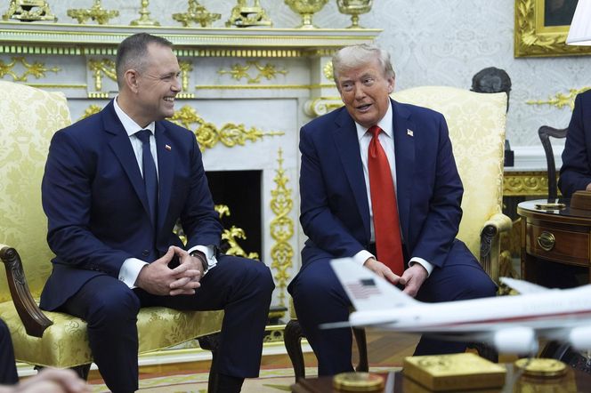 Konferencja Nawrockiego i Trumpa przed rozmowami w Białym Domu