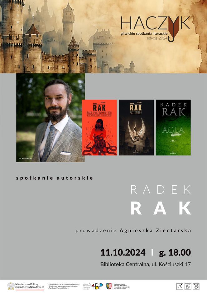 Radek Rak – spotkanie autorskie w Gliwicach - piątek 11 października