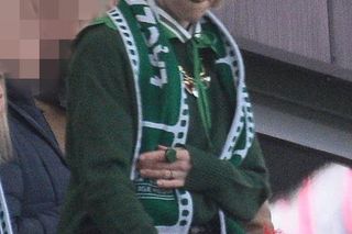 Laura Gessler na meczu