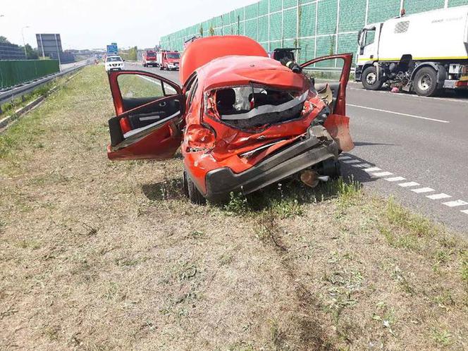 Piekary Śląskie: Śmiertelny wypadek na autostradzie A1 [ZDJĘCIA]