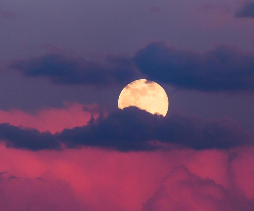 Pełnia różowego księżyca w kwietniu 2024. Kiedy oglądać magiczne zjawisko na niebie? 