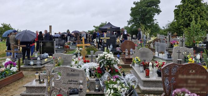 Pogrzeb Grzegorza G., który zginął w Nowem