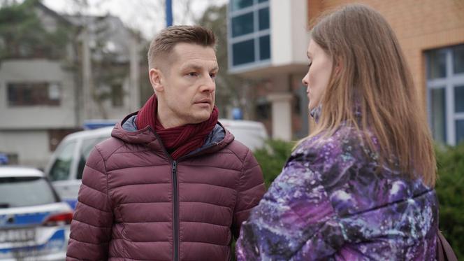 M jak miłość odc. 1517. Franka (Dominika Kachlik), Paweł (Rafał Mroczek)