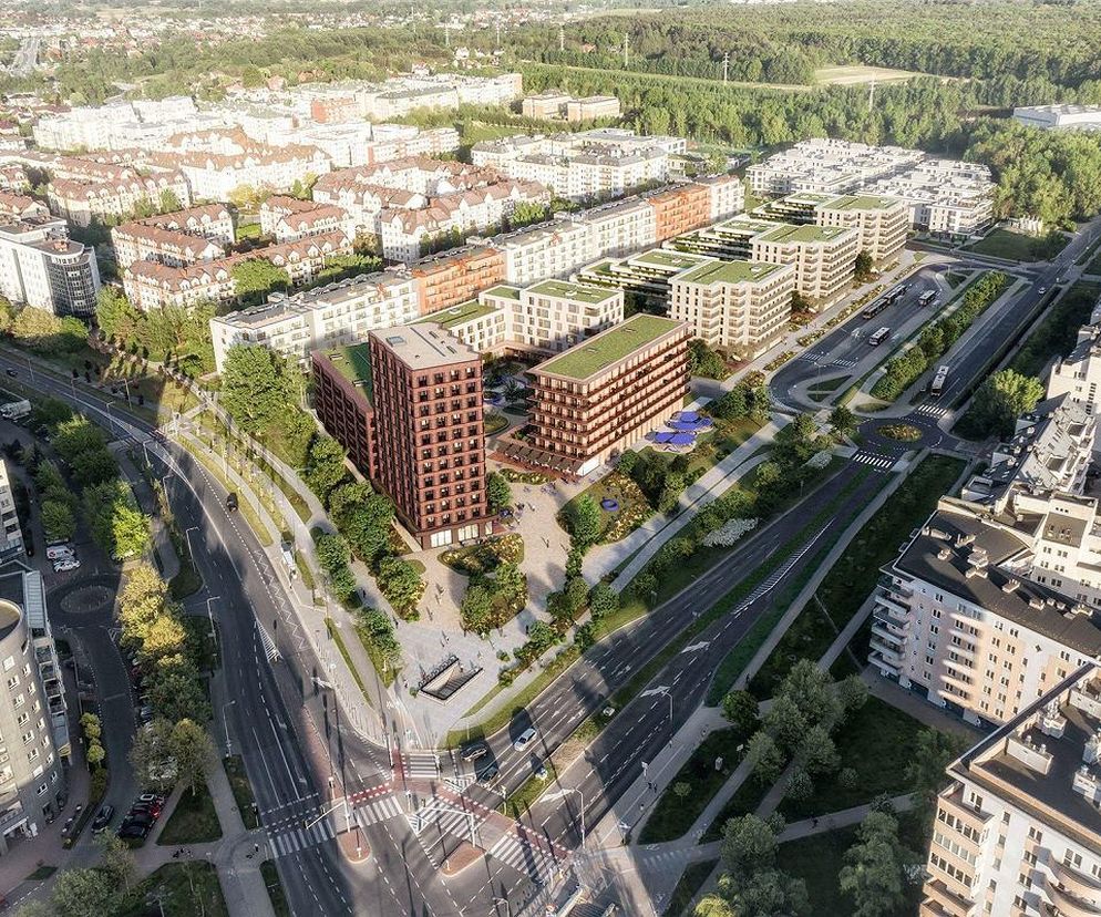 Wizualizacja planowanego osiedla przy metrze Kabaty