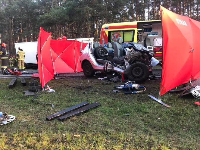 Tragiczny wypadek na DK 10 pod Bydgoszczą! Nie żyje jedna osoba! [ZDJĘCIA]